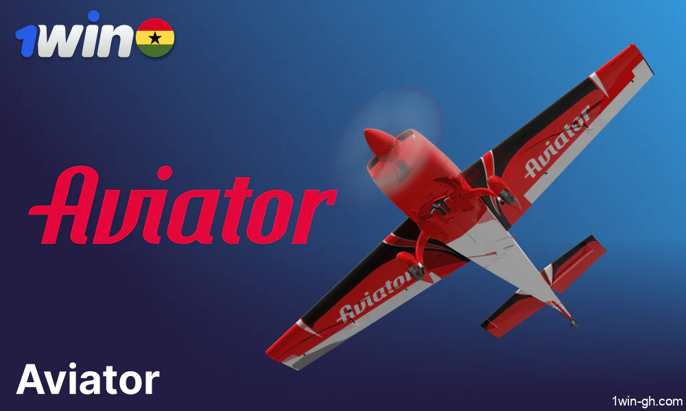 Aviator game available on 1win Ghana