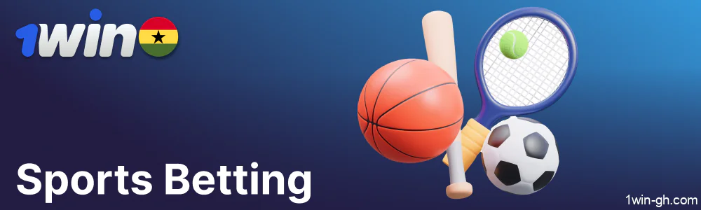 Sports betting options available on 1win Ghana
