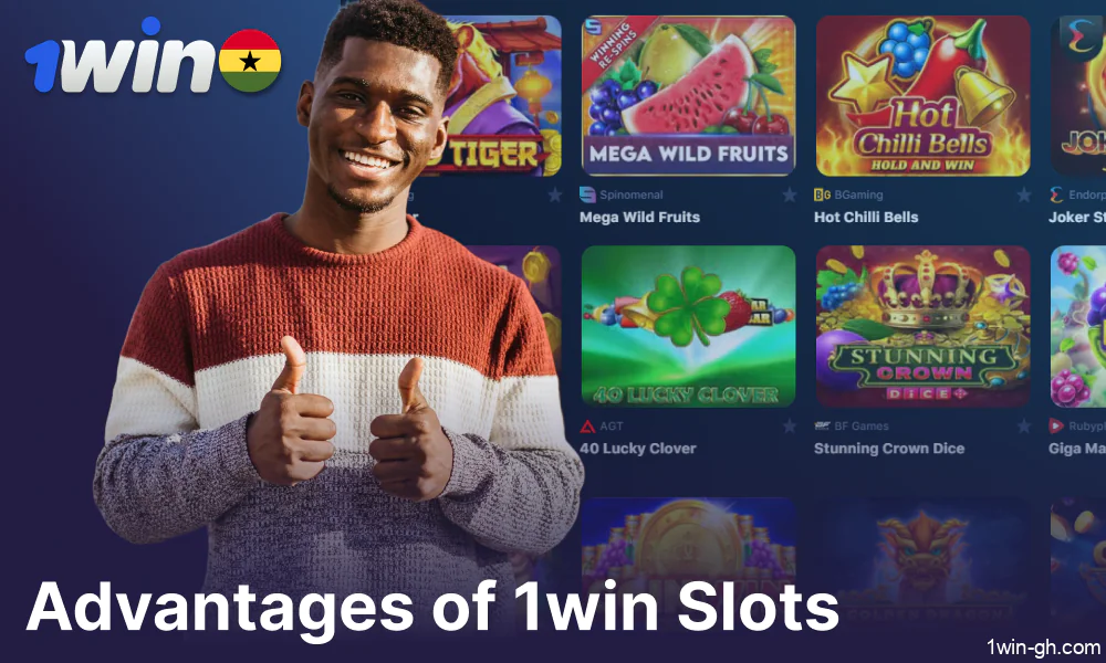 The perks of playing slot games on 1win in Ghana