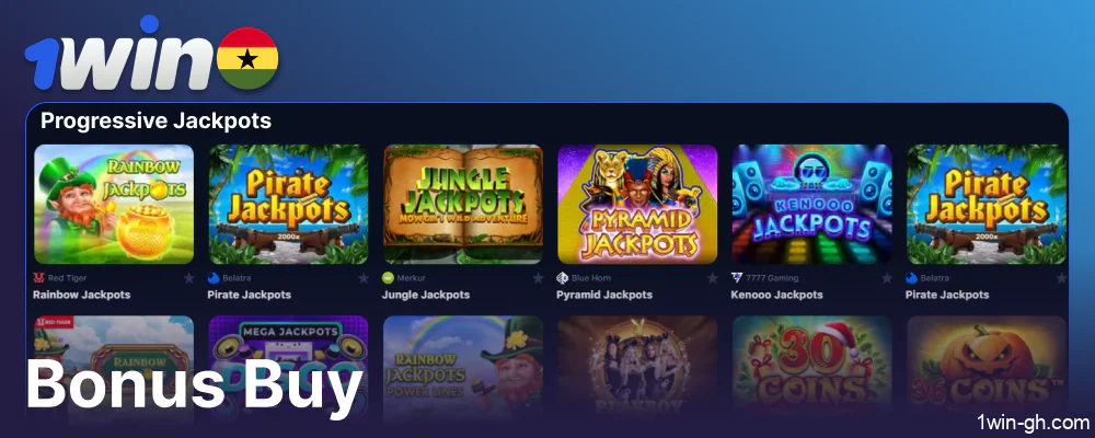 Bonus Buy games available on 1win Ghana